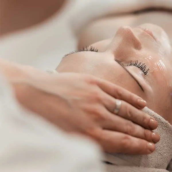 Woman getting professional treatment in a clinic